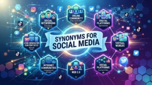 synonyms for social media